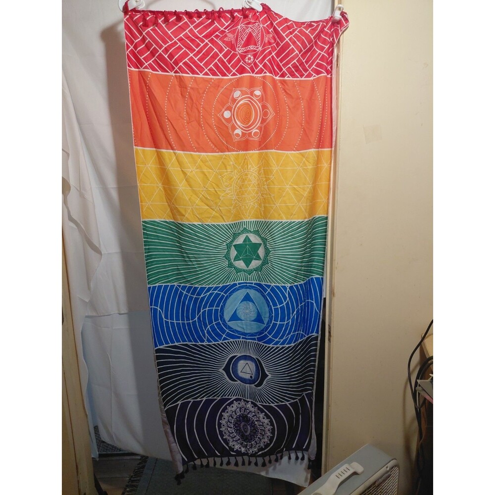 Chakra Tapestry Beach Yoga Mat SunScreen Shawl